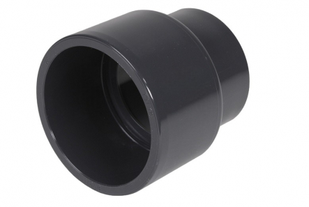 PVC Reduce Socket Long - 110/90 mm x 63 mm / Stutzen/Glue Socket x Glue Socket